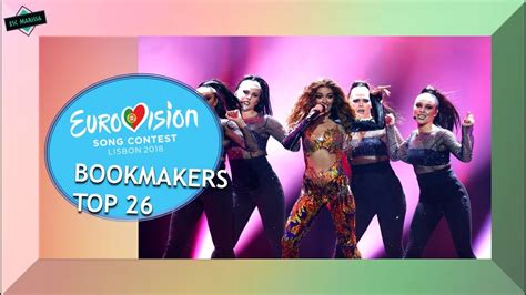 bookmakers eurovision 2018